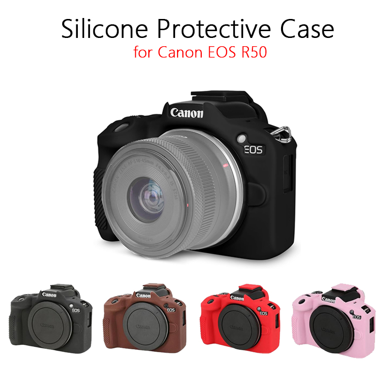 Photography Zone System - เคสซิลิโคนป้องกันสำหรับแคนนอน EOS R50 เคสซิลิโคนกันน้ำกันกระแทกสำหรับแคนนอน R50 อุปกรณ์เสริม