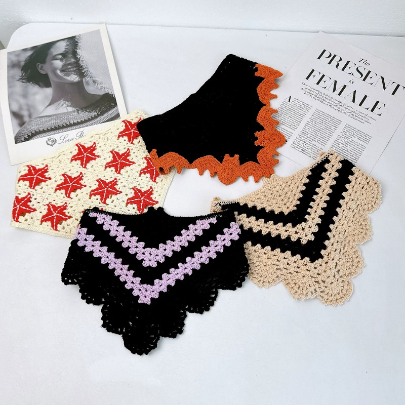 ผ้าพันคอไหมพรมลายสามเหลี่ยมสไต - Photography Triangle บทวิจารณ์และราคา