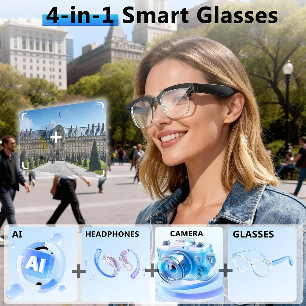 แว่นตาอัจฉริยะ 4K AI กล้อง 8MP - Photography With Ai บทวิจารณ์และราคา