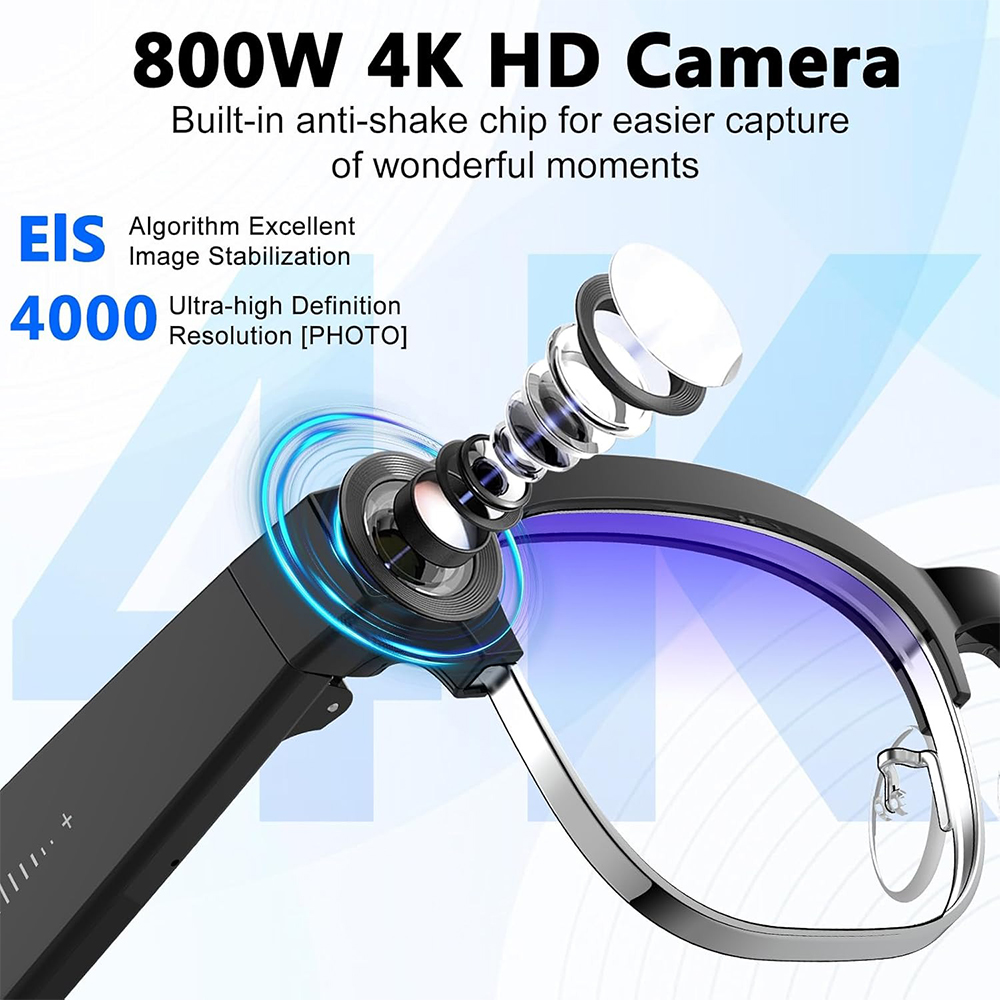 แว่นตาอัจฉริยะ 4K AI กล้อง 8MP - Photography With Ai บทวิจารณ์และราคา