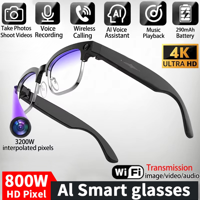 แว่นตาอัจฉริยะ 4K AI กล้อง 8MP - Photography With Ai บทวิจารณ์และราคา