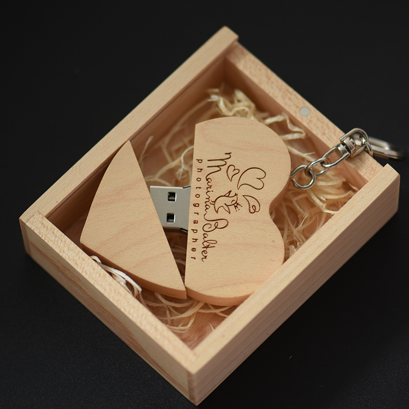 JASTER USB 2.0 ไม้หัวใจแฟลชไดร - Photography Of Memories บทวิจารณ์และราคา