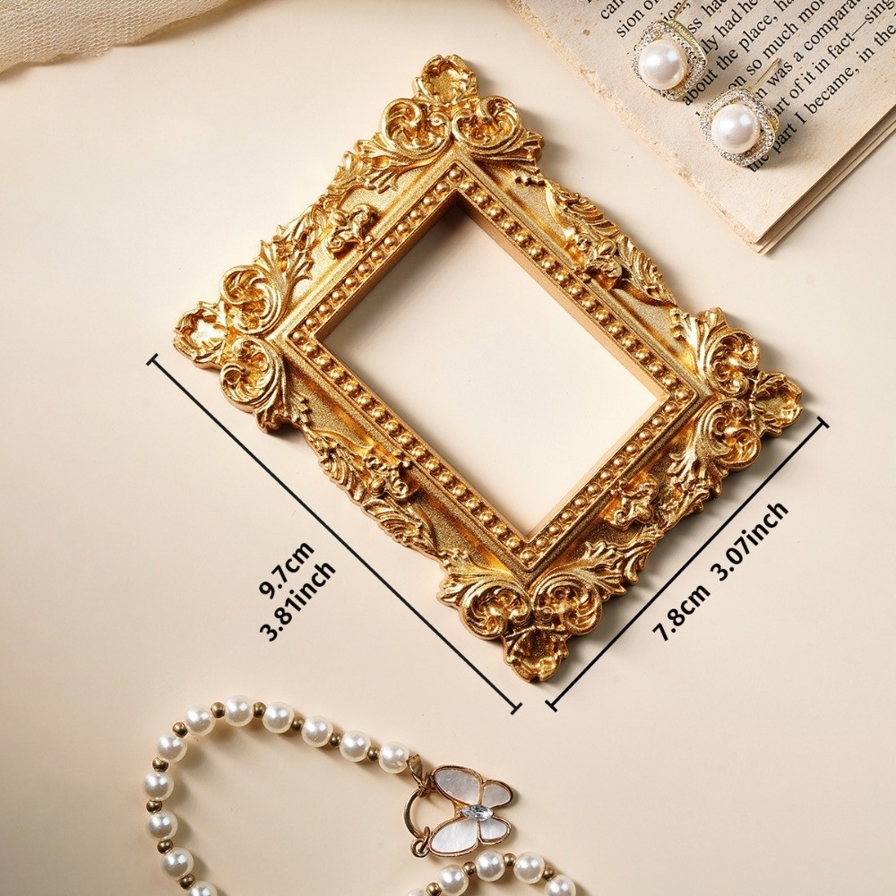 กรอบรูปวินเทจสีทอง DIY กล่องใส - Photography Of Memories บทวิจารณ์และราคา