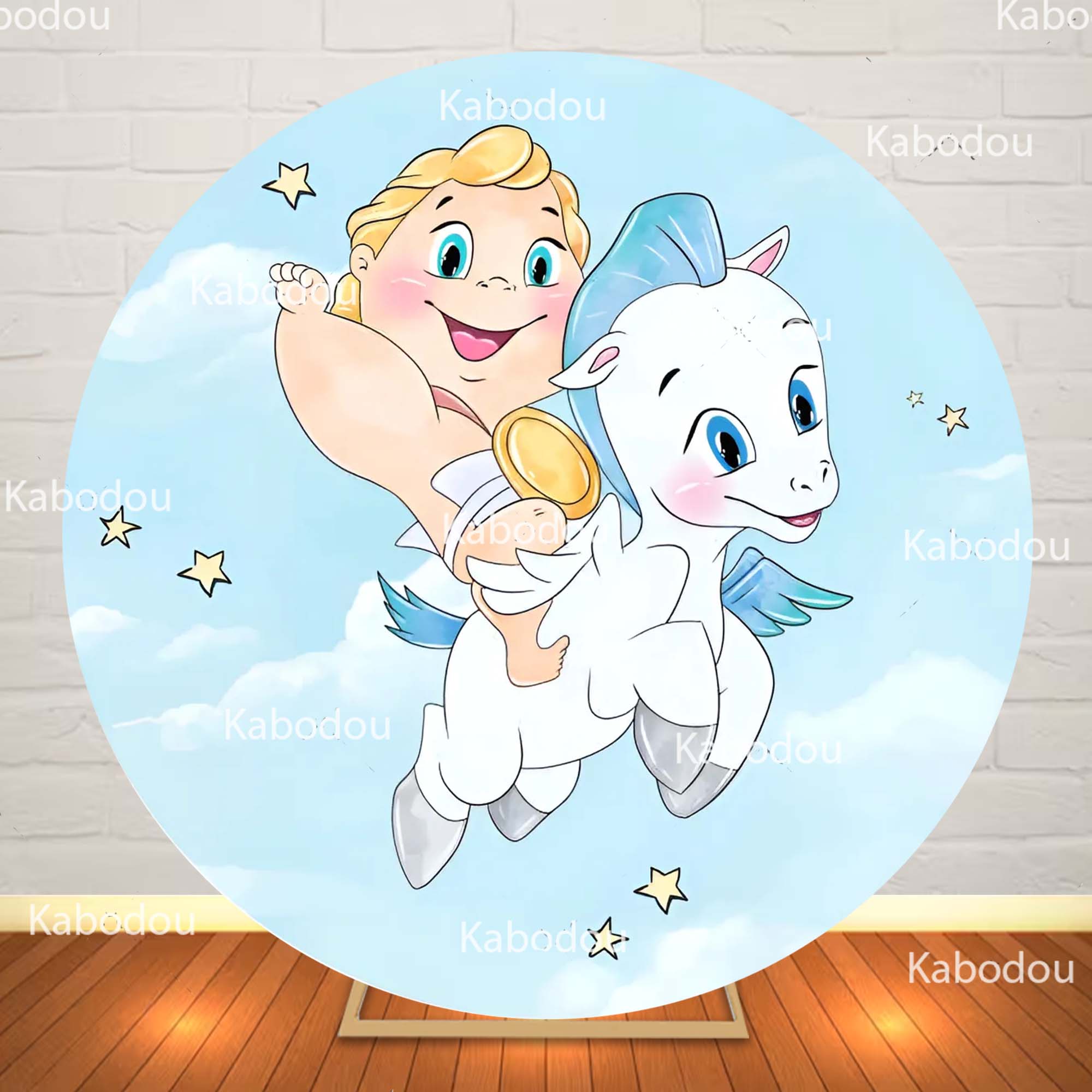 ฉากหลังสีฟ้าเบบี้บลูลายเฮอร์คิ - Photography Aesthetic บทวิจารณ์และราคา