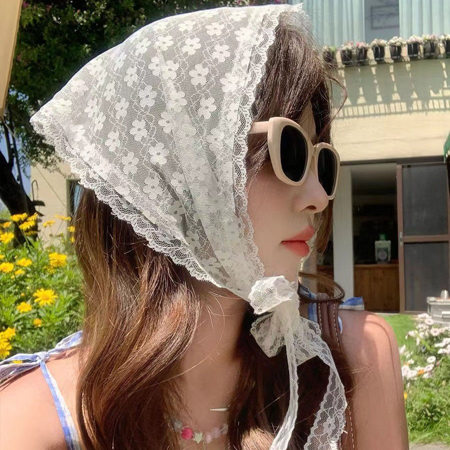 1 ชิ้น ผ้าพันคอผ้าลูกไม้สามเหล - Photography Triangle บทวิจารณ์และราคา